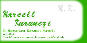 marcell kurunczi business card